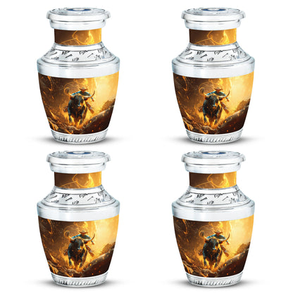 Cowboy Theme 3 Inch Keepsake Pack of 4