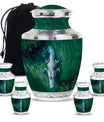 Alligator Theme Large Urn With 4 Keepsake Urn