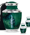 Alligator Theme Large Urn With 2 Keepsake Urn