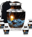 Alligator Theme Large Urn With 4 Keepsake Urn