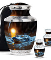 Alligator Theme Large Urn With 2 Keepsake Urn