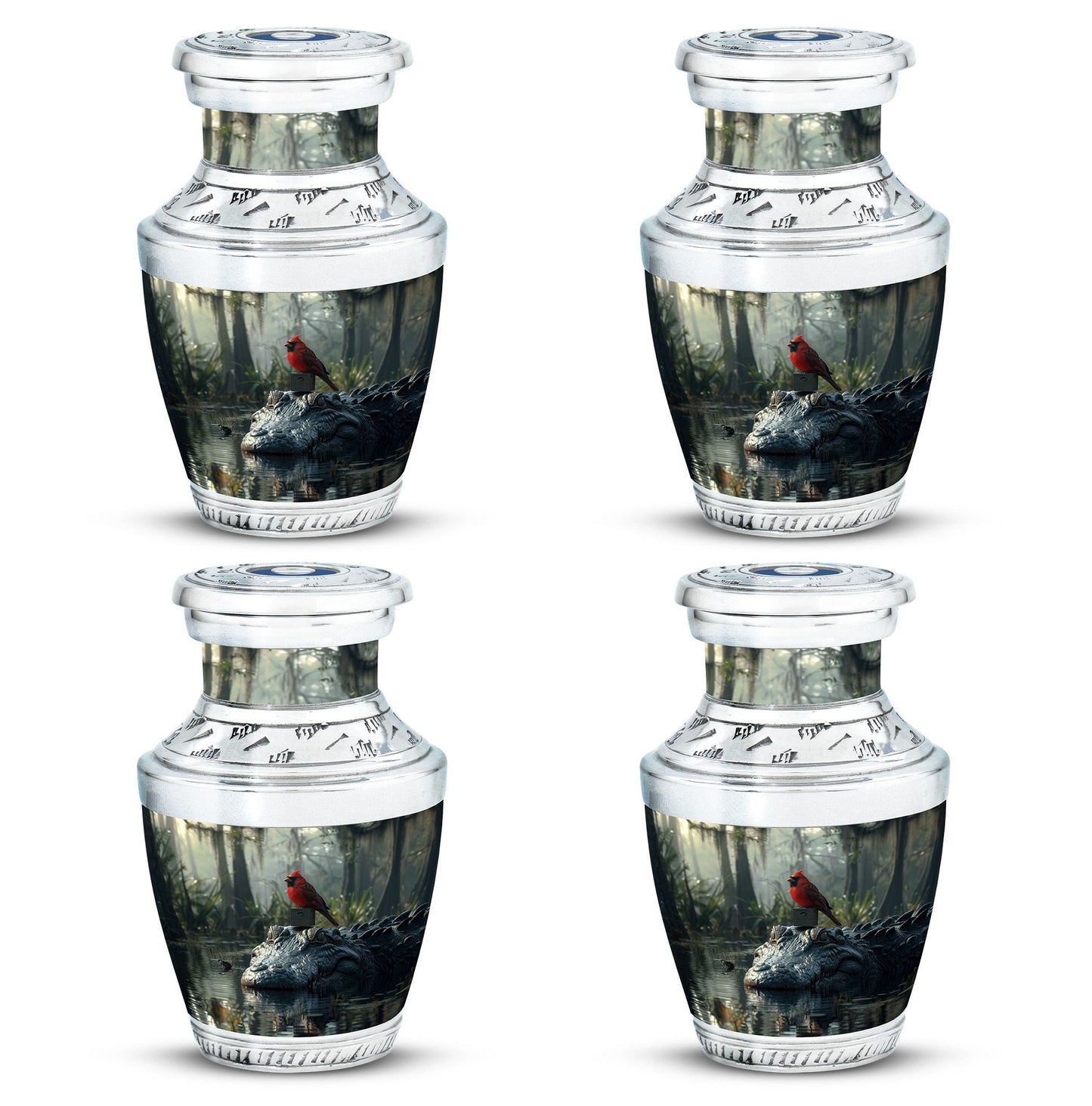 Cardinal Bird Theme 3 Inch Keepsake Pack of 4
