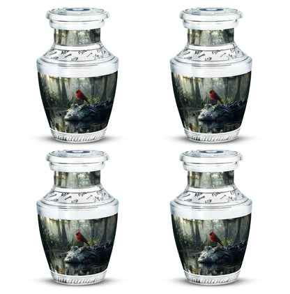 Cardinal Bird Theme 3 Inch Keepsake Pack of 4