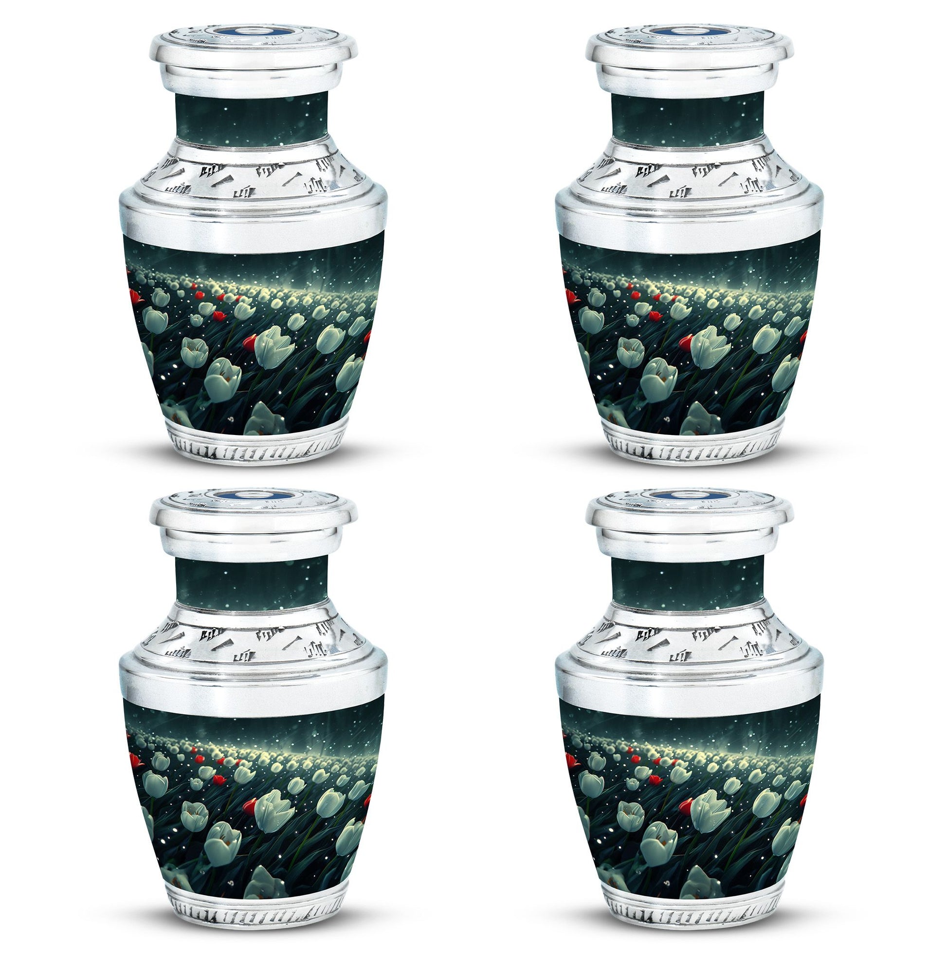 Tulip Theme 3 Inch Keepsake Pack of 4