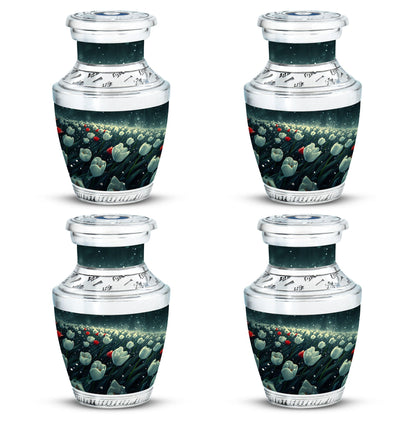 Tulip Theme 3 Inch Keepsake Pack of 4