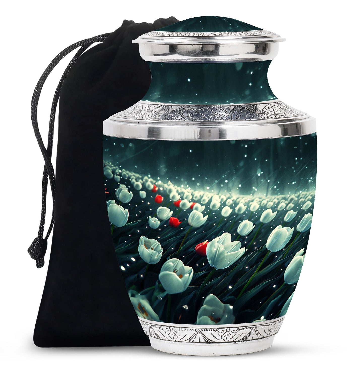 Tulip Theme Large Urn 10 Inch