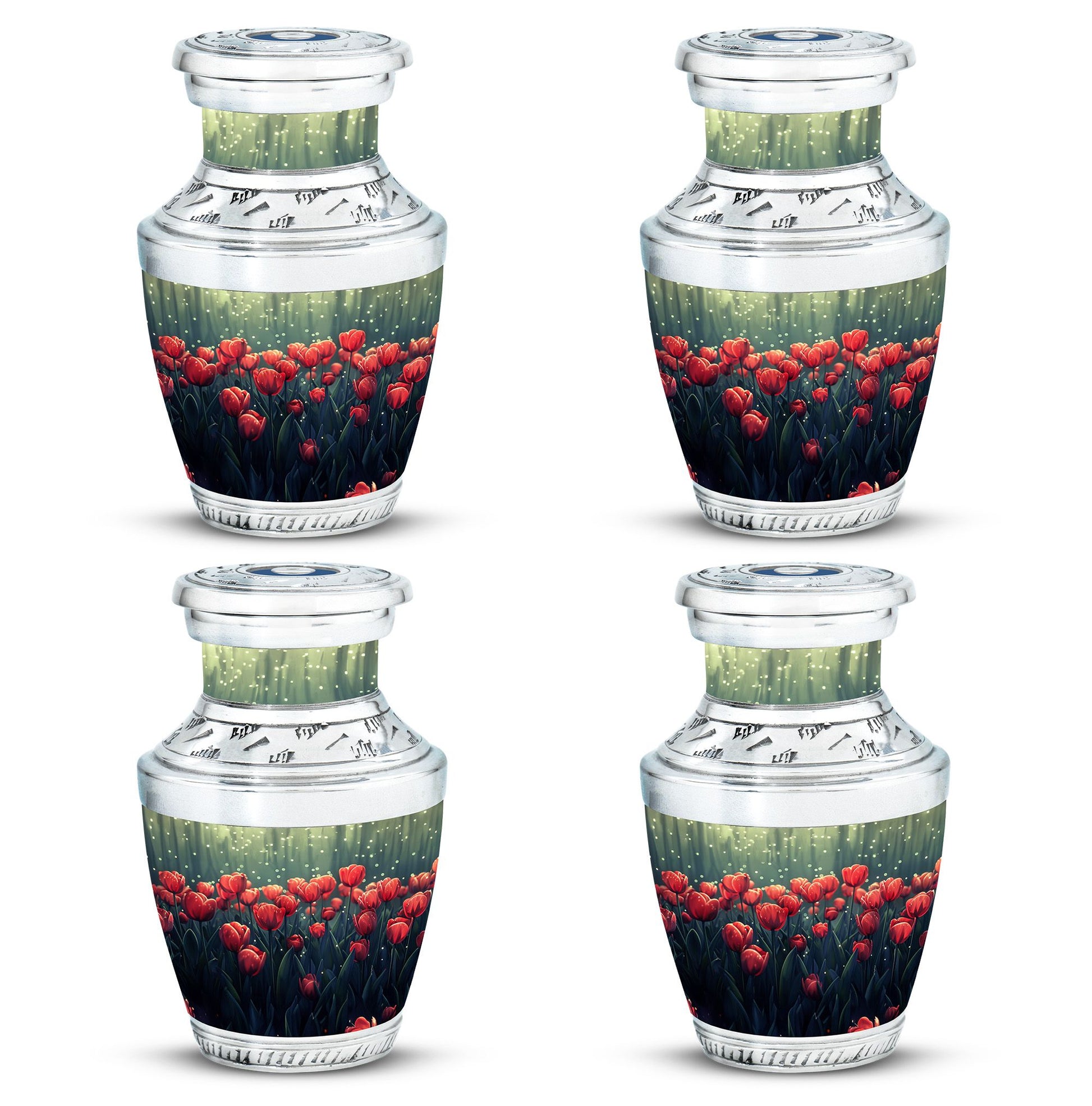 Tulip Theme 3 Inch Keepsake Pack of 4