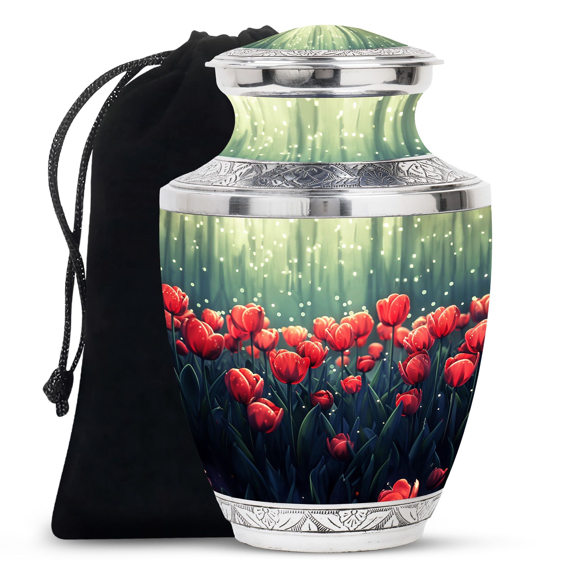 Tulip Theme Large Urn 10 Inch