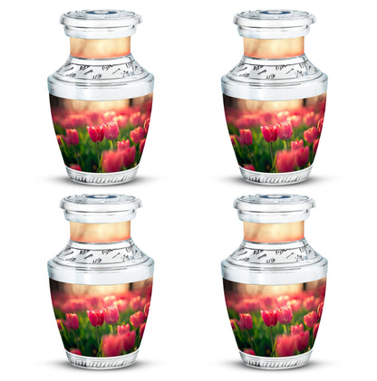 Tulip Theme 3 Inch Keepsake Pack of 4