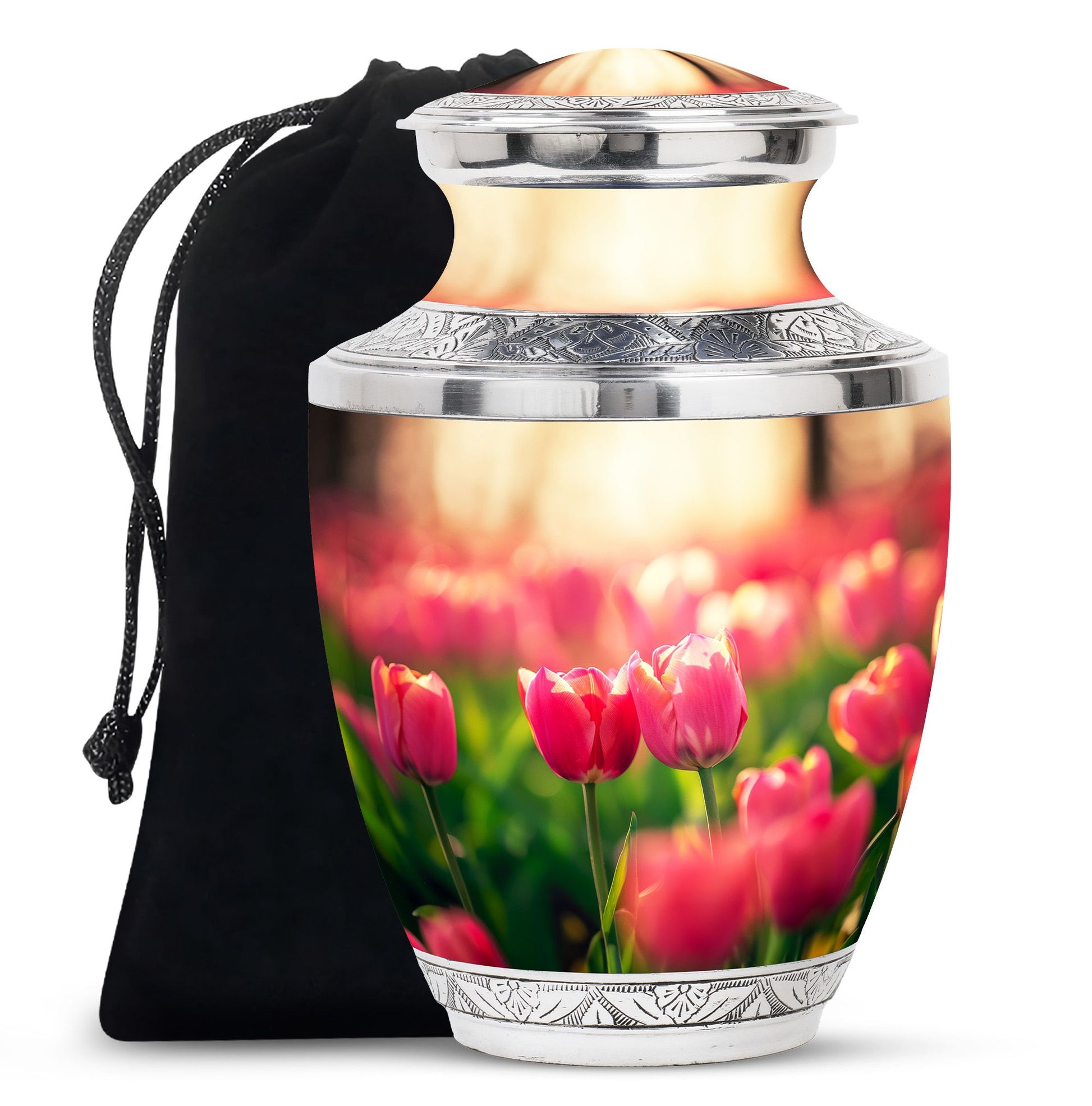 Tulip Theme Large Urn 10 Inch