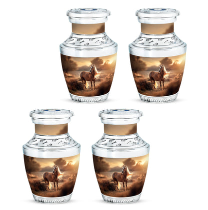 Horse Theme 3 Inch Keepsake Pack of 4