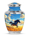 Horse Theme Large Urn 10 Inch