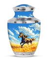 Horse Theme Large Urn 10 Inch