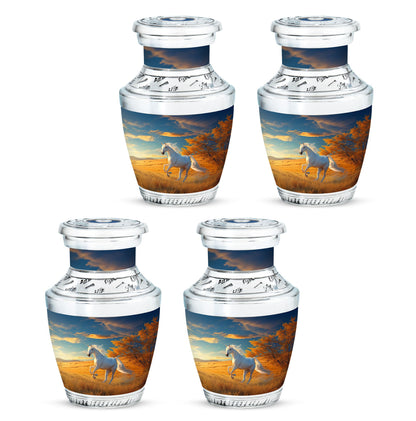 Horse Theme 3 Inch Keepsake Pack of 4