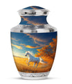 Horse Theme Large Urn 10 Inch