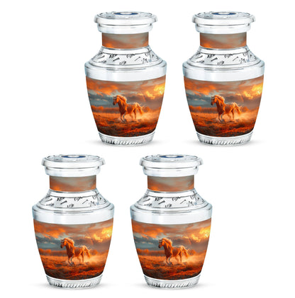 Horse Theme 3 Inch Keepsake Pack of 4