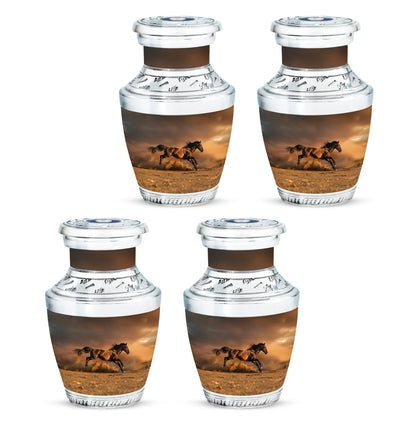Horse Theme 3 Inch Keepsake Pack of 4