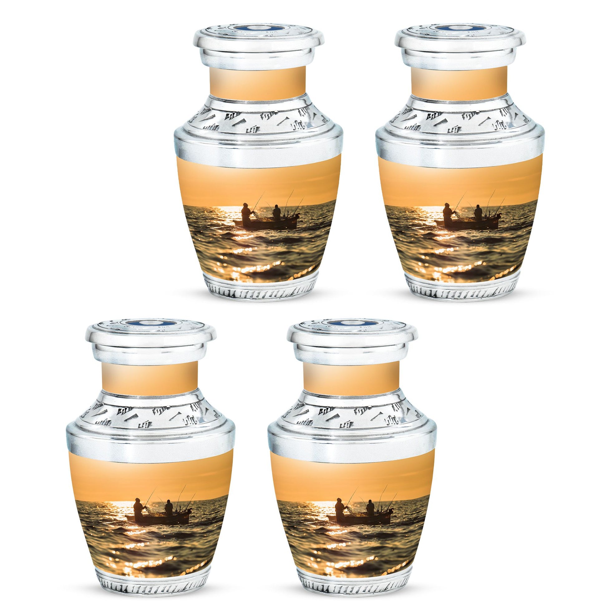 Fishing Theme 3 Inch Keepsake Pack of 4