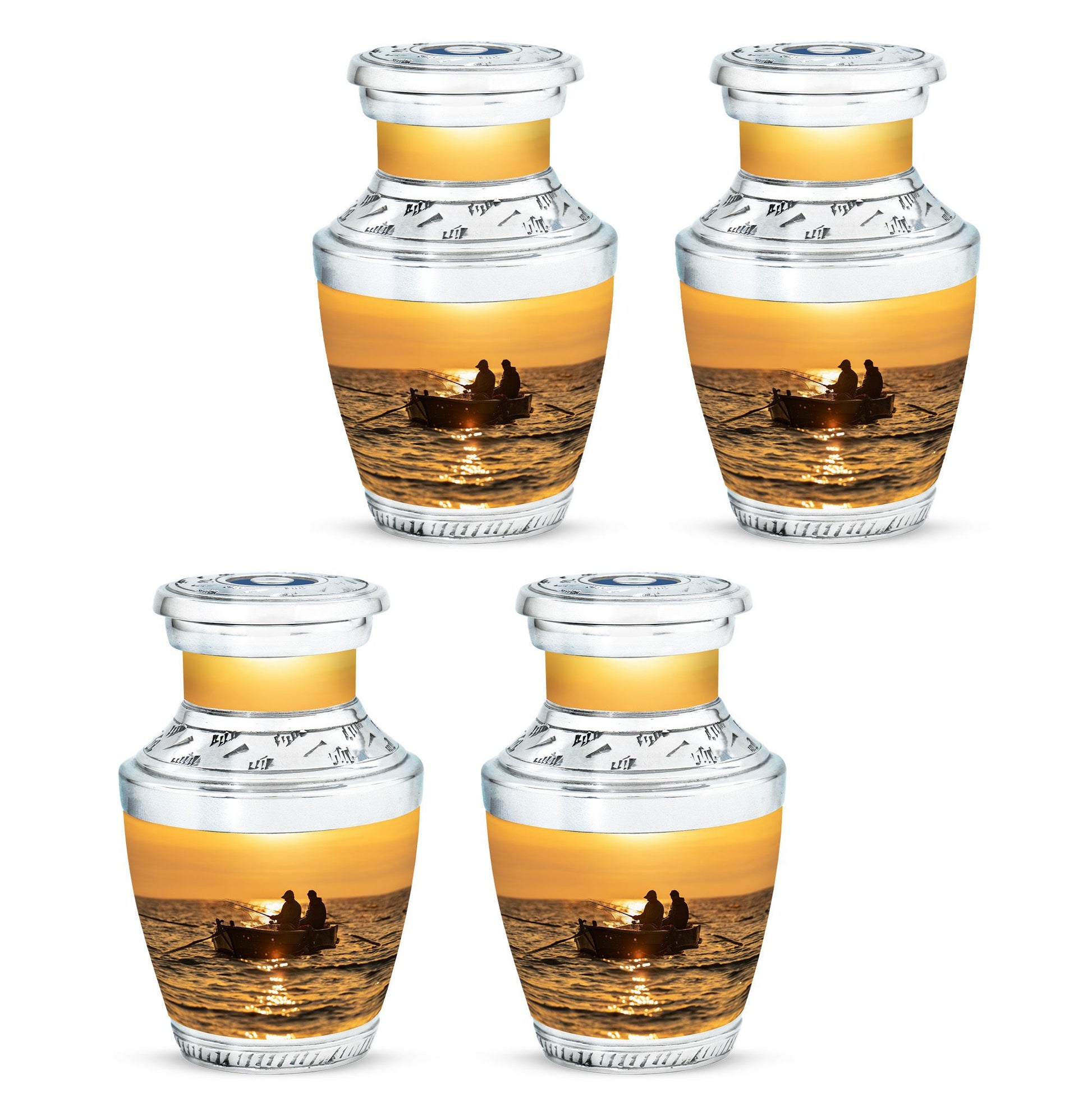 Fishing Theme 3 Inch Keepsake Pack of 4