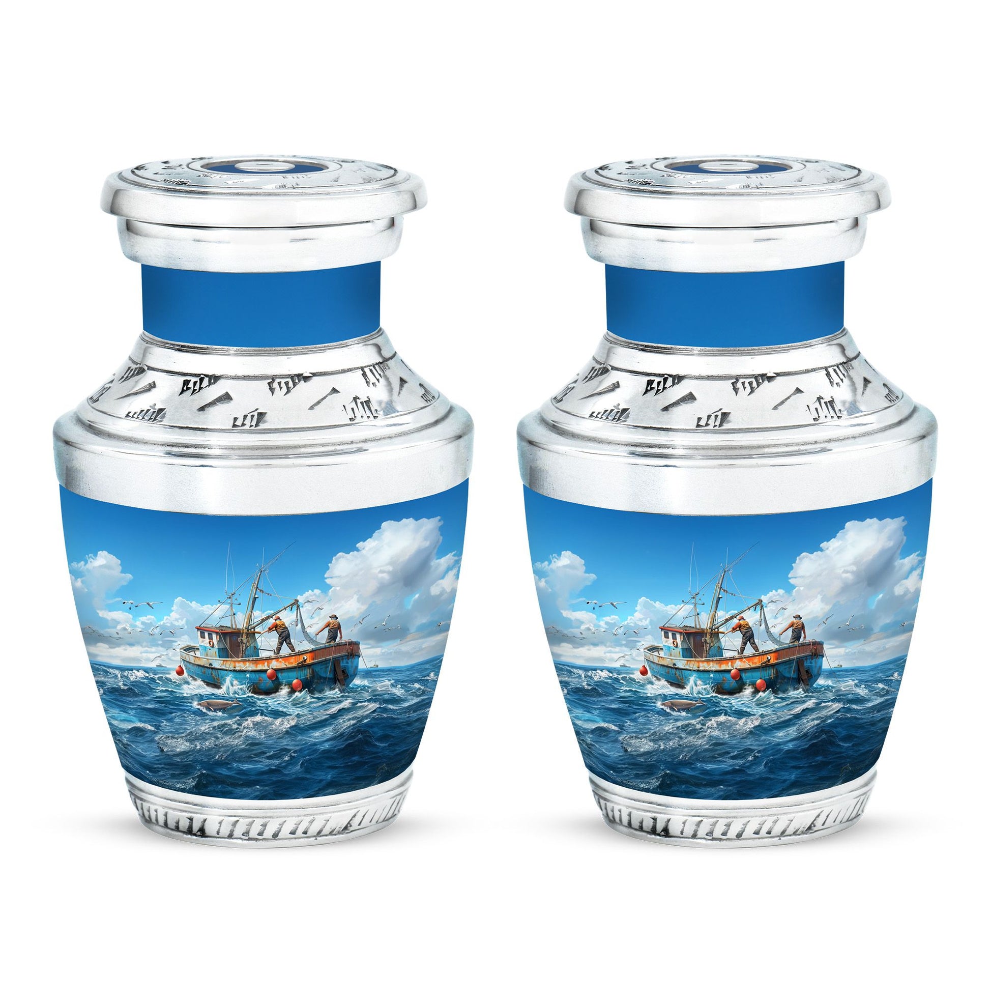 Fishing Theme 3 Inch Keepsake Pack of 2