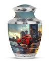 Motorcycle Theme Large Urn 10 Inch