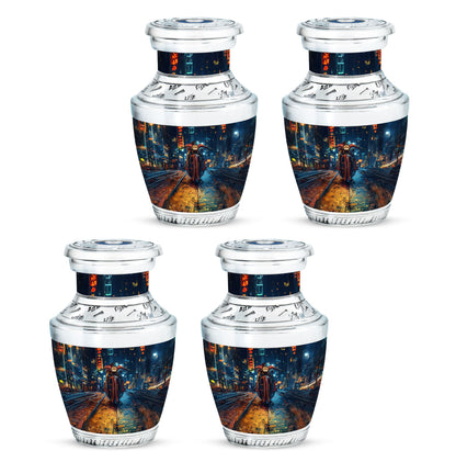 Motorcycle Theme 3 Inch Keepsake Pack of 4