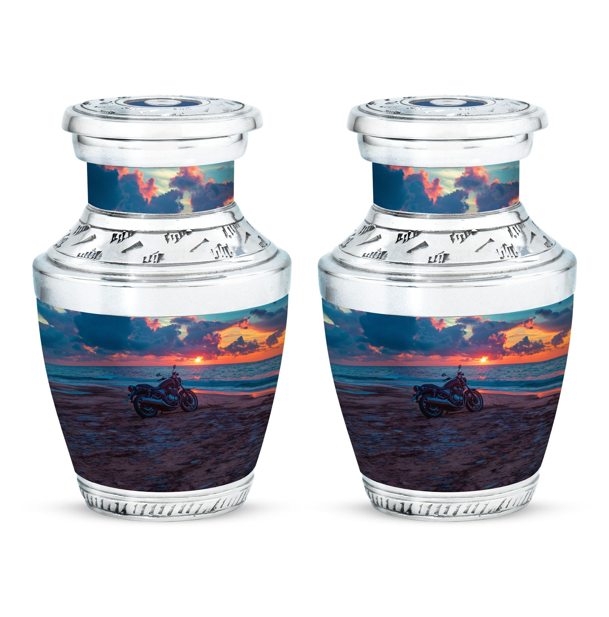 Motorcycle Theme 3 Inch Keepsake Pack of 2