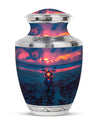 Motorcycle Theme Large Urn 10 Inch