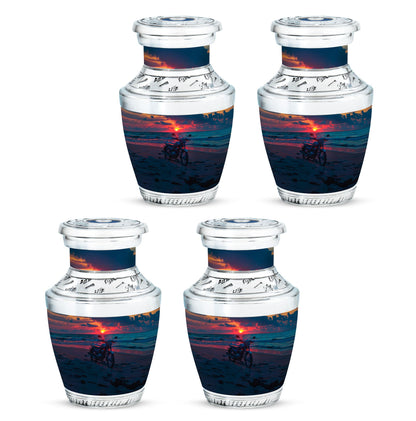 Motorcycle Theme 3 Inch Keepsake Pack of 4