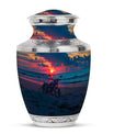Motorcycle Theme Large Urn 10 Inch