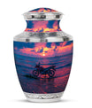 Motorcycle Theme Large Urn 10 Inch