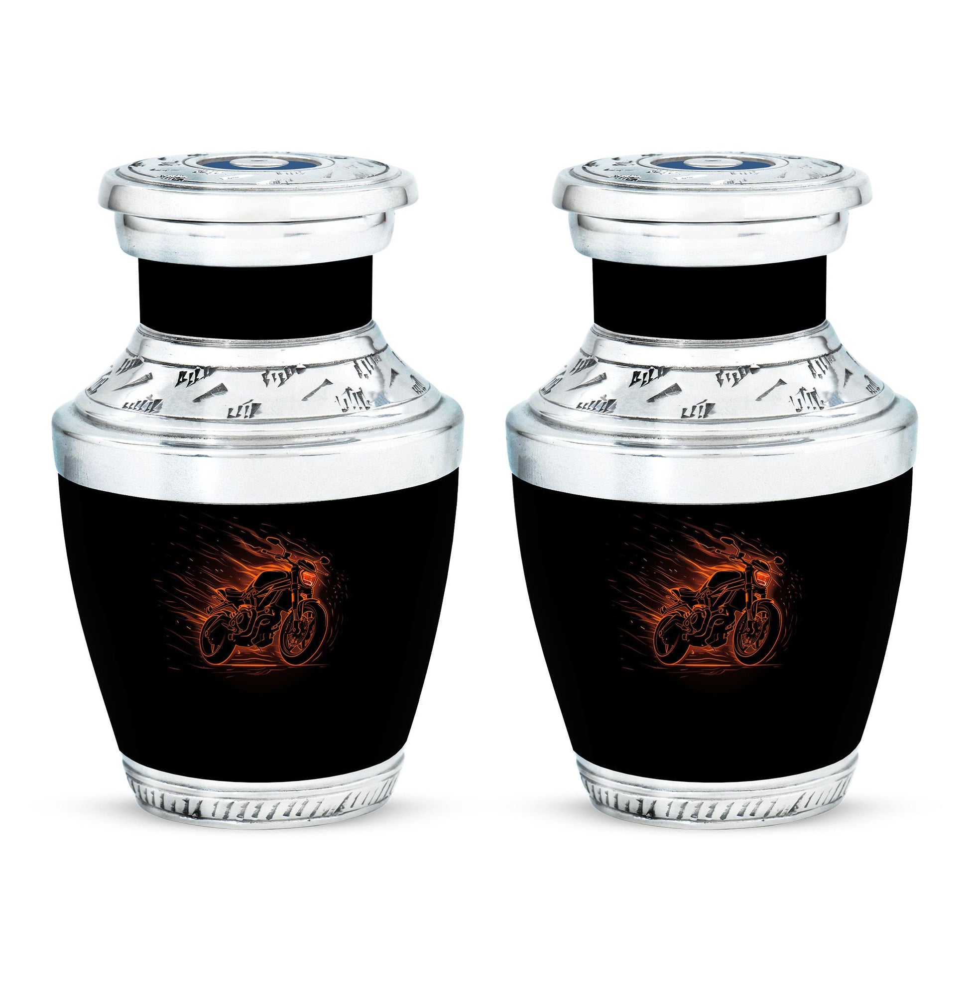 Motorcycle Theme 3 Inch Keepsake Pack of 2