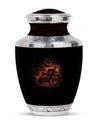 Motorcycle Theme Large Urn 10 Inch