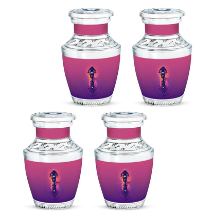 Motorcycle Theme 3 Inch Keepsake Pack of 4