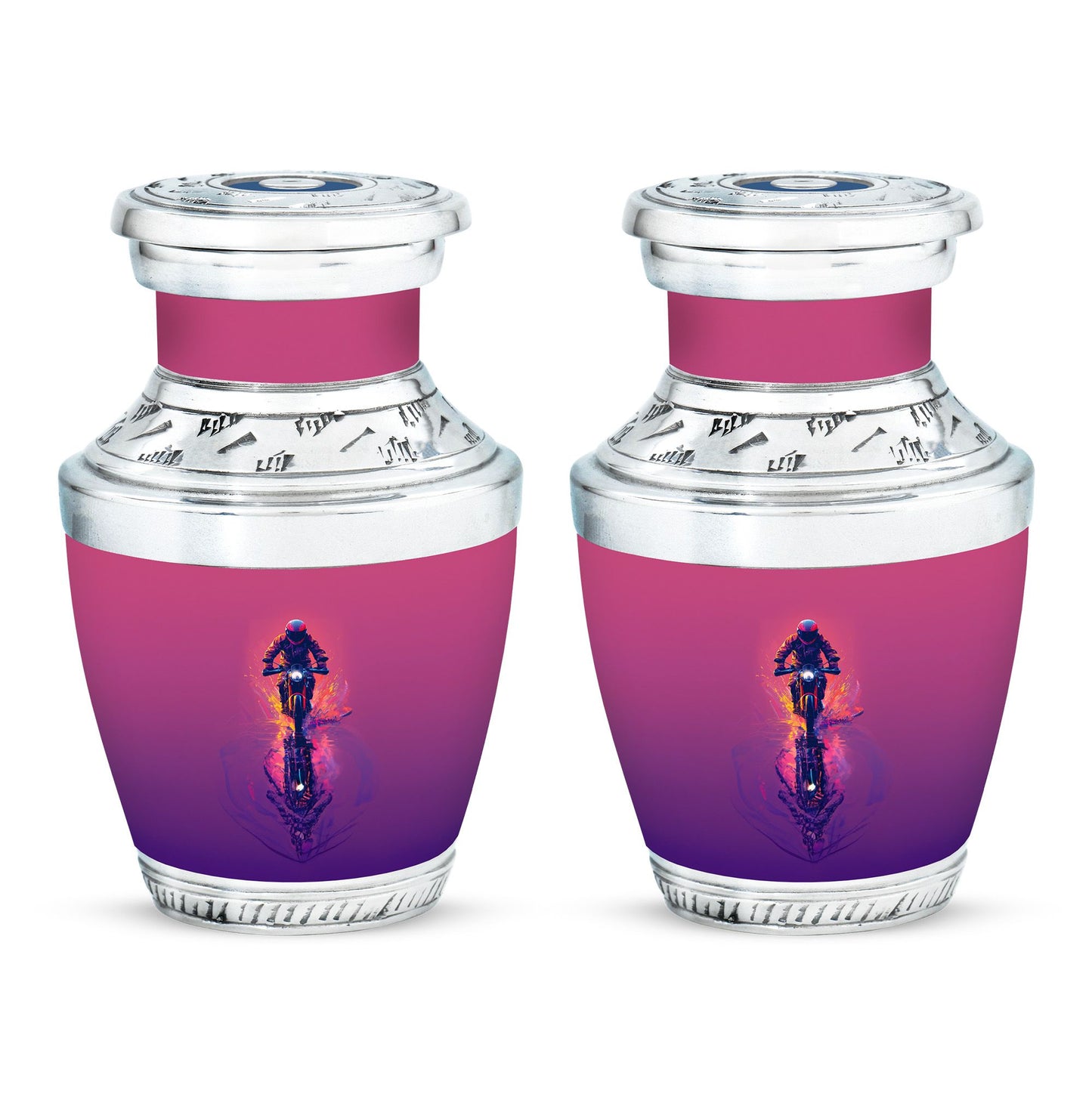 Motorcycle Theme 3 Inch Keepsake Pack of 2