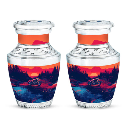 Motorcycle Theme 3 Inch Keepsake Pack of 2