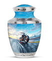 Motorcycle Theme Large Urn 10 Inch