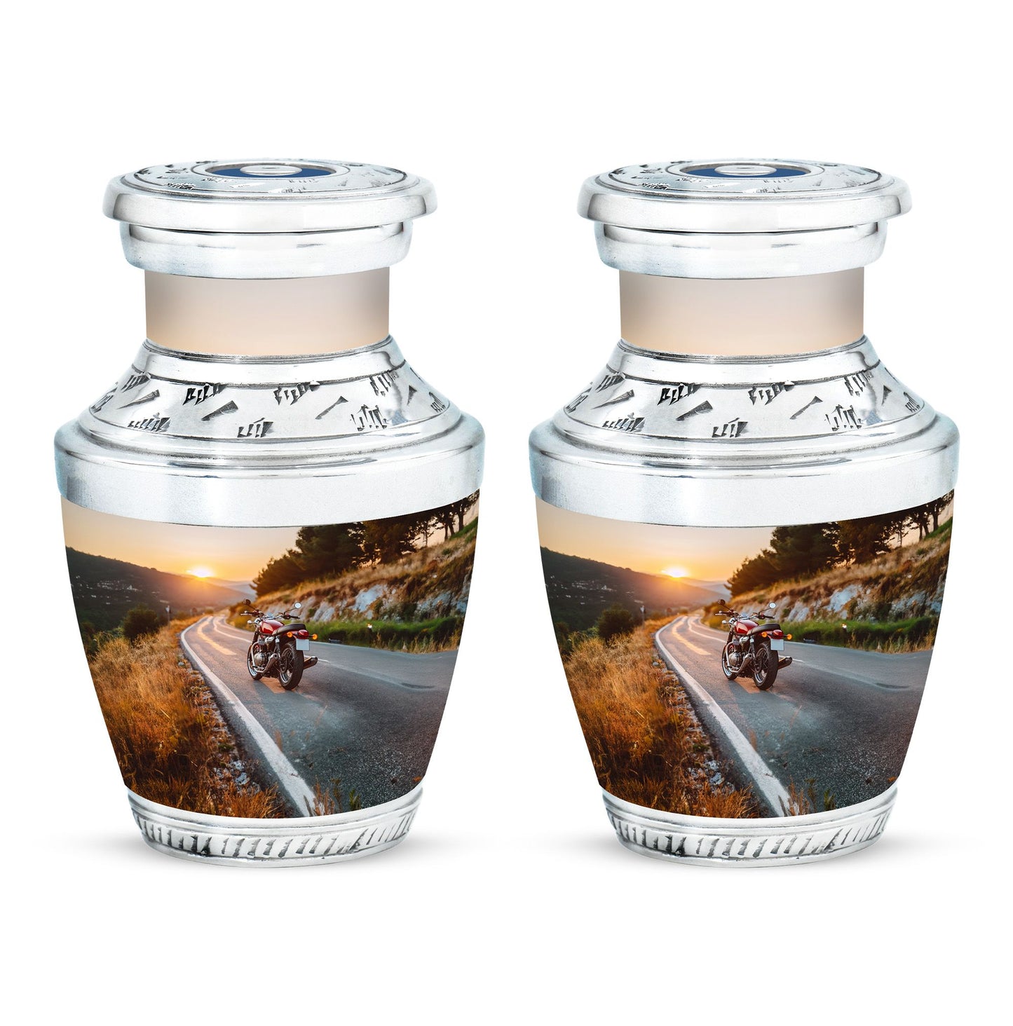 Motorcycle Theme 3 Inch Keepsake Pack of 2