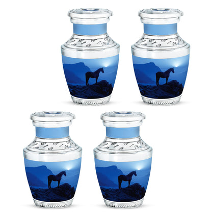 Horse Theme 3 Inch Keepsake Pack of 4