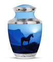 Horse Theme Large Urn 10 Inch
