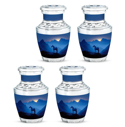 Horse Theme 3 Inch Keepsake Pack of 4