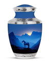 Horse Theme Large Urn 10 Inch