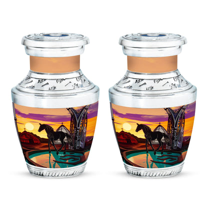 Horse Theme 3 Inch Keepsake Pack of 2