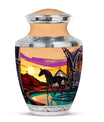 Horse Theme Large Urn 10 Inch