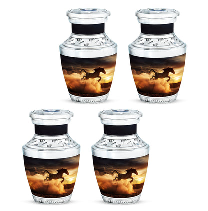 Horse Theme 3 Inch Keepsake Pack of 4
