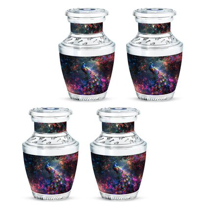 Peacock Theme 3 Inch Keepsake Pack of 4