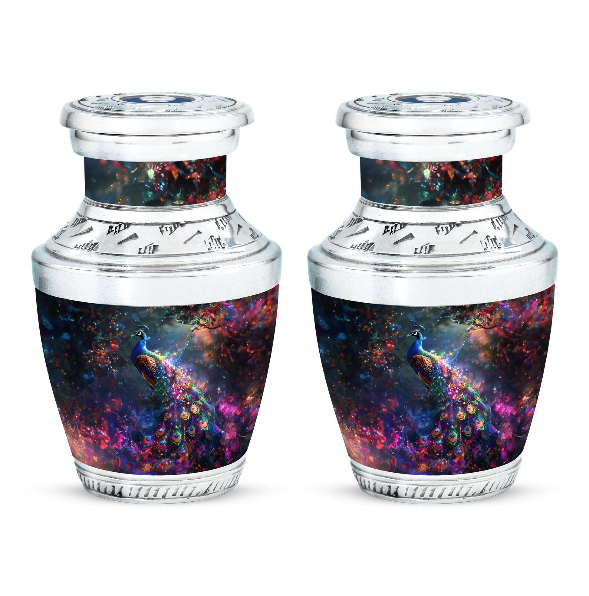 Peacock Theme 3 Inch Keepsake Pack of 2