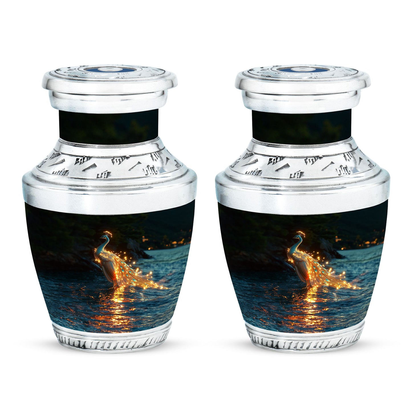 Peacock Theme 3 Inch Keepsake Pack of 2