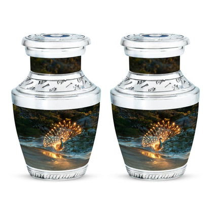 Peacock Theme 3 Inch Keepsake Pack of 2