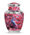 Peacock Theme Large Urn 10 Inch